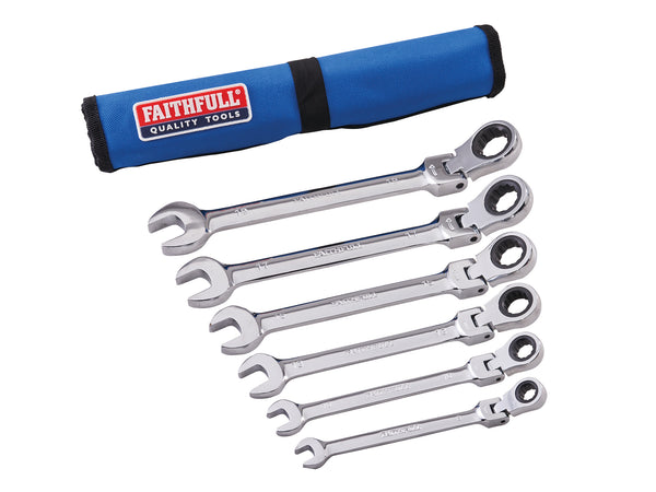 Faithfull 6 piece Ratchet Spanner Set - 5621