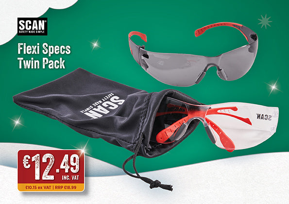 Scan Flexi Safety Glasses - Twin Pack - 672059