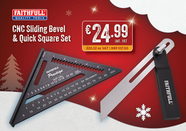 Faithfull CNC Sliding Bevel & Quick Square Set - 5700654