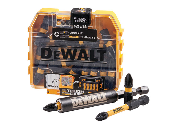 DeWalt 25 Piece PZ2 FlexTorq Impact Bit Set - 5624742