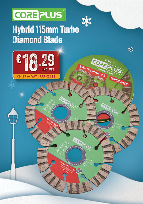 Core Plus Hybrid 115mm Turbo Diamond Blade - 6010791