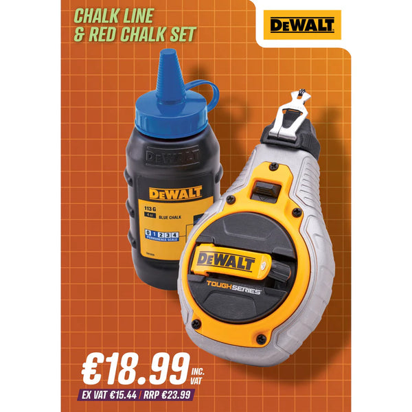 Dewalt Chalk Line & Blue Chalk Set - 571231