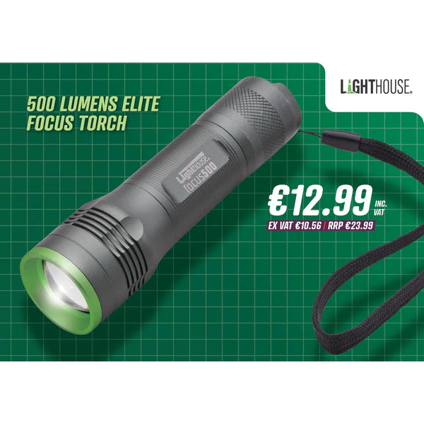 Lighthouse 500 Lumens Elite Focus Torch - 56196