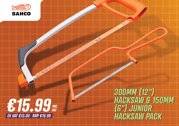 BAHCO 300MM / 150MM HACKSAW TWIN PACK - 5701903