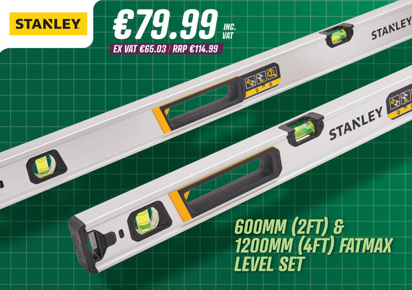 STANLEY FATMAX 600MM / 1200MM LEVEL SET - 571139