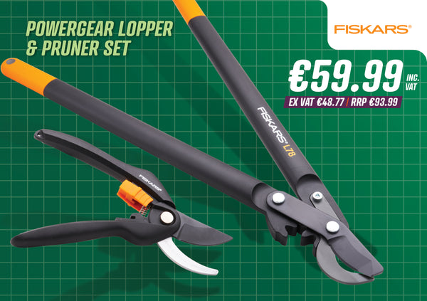 FISKARS POWERGEAR LOPPER & PRUNER SET - 395826