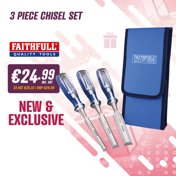 Faithfull 3 Piece Chisel Set
