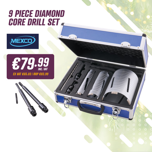 Mexco 7 Piece Diamond Core Drill Set