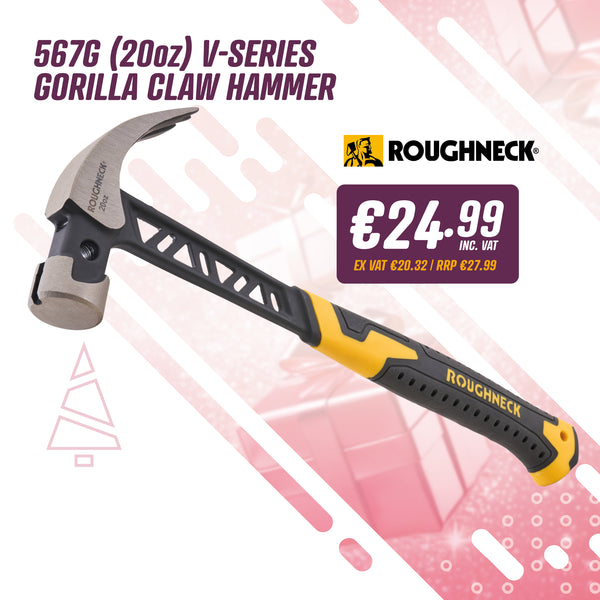 Roughneck  567g (20oz) V-Series Gorilla Claw Hammer