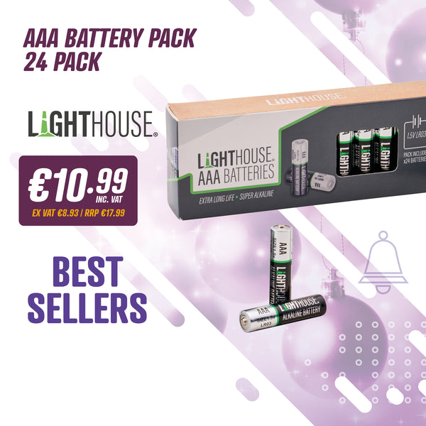 Lighthouse AAA Battery Pack (24 Pack)
