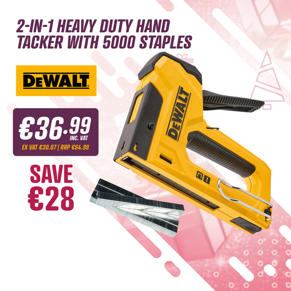 DeWalt 2-in-1 Heavy Duty Hand Tacker with 5000 Staples