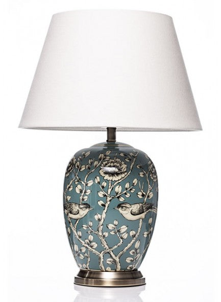 The Grange Collection Bird Design Lamp in Blue - 631644
