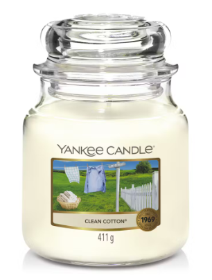 Yankee Candle Clean Cotton Medium Jar Candle - YNK0513
