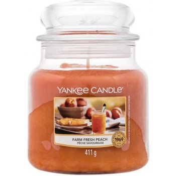 Yankee Candle Farm Fresh Peach Medium Jar Candle - YNK0524