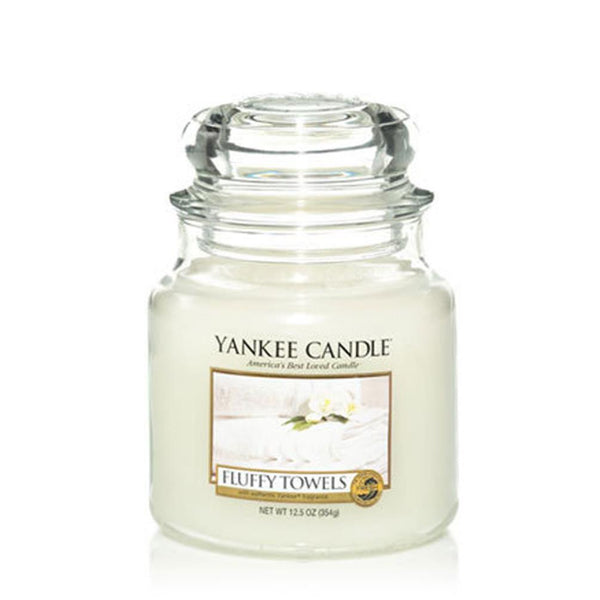 Yankee Candle Fluffy Towels Medium Jar Candle - YNK0517