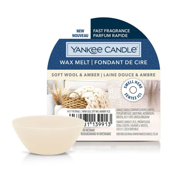 Yankee Candle Soft Wool & Amber Wax Melt - YNK0101