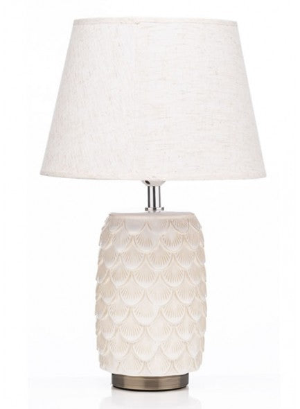 The Grange Collection Bronze Based Shell Ceramic Lamp - 630023