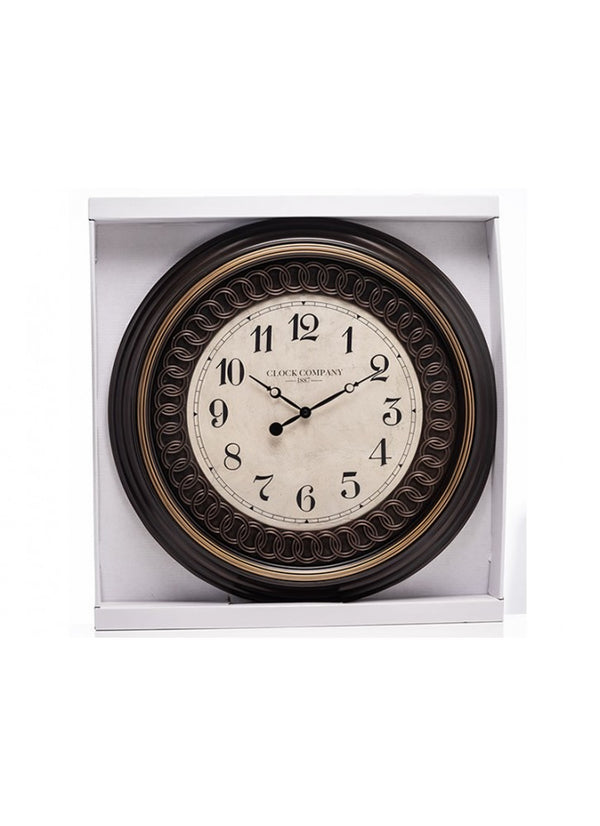 The Grange Collection Metal Effect Wall Clock - 640693