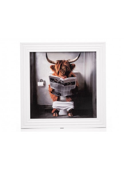 Stonewall Gallery Framed Picture Bison in the Bathroom - 646124