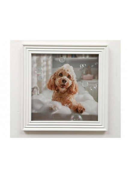 The Stonewall Gallery Framed Picture Bubble Bath Dog - 643701