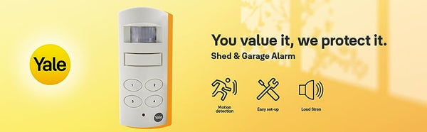 Yale Wireless Motion Detecting Shed & Garage Alarm - 826112