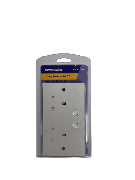 POWERMASTER 2 GANG SMART WIFI SOCKET - 626483