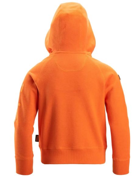 Snickers 7512 Junior Logo Full Zip Hoodie in Orange