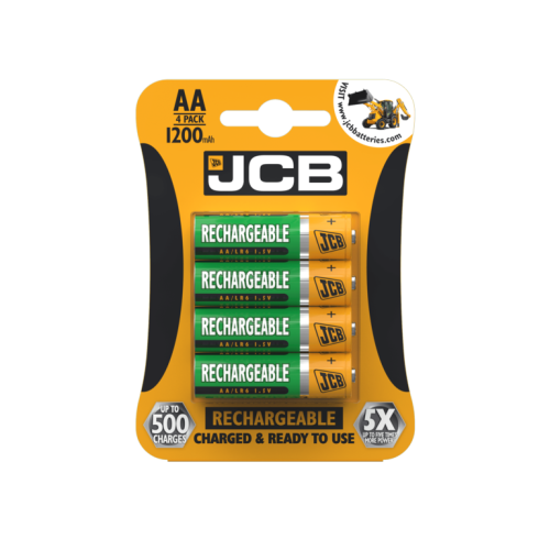 JCB AA Rechargeable Battery 4 pack - 57108