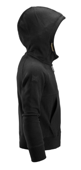 Snickers 7512 Junior Logo Full Zip Hoodie in Black