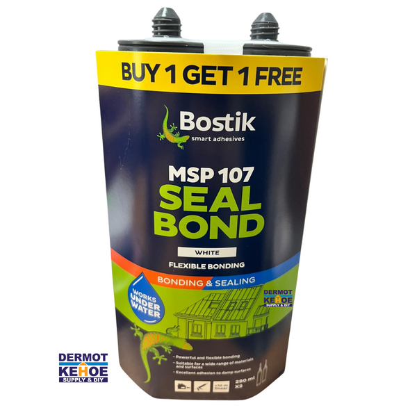 Bostik MSP 107 Seal Bond White - Twin Pack Special Offer - 8000971