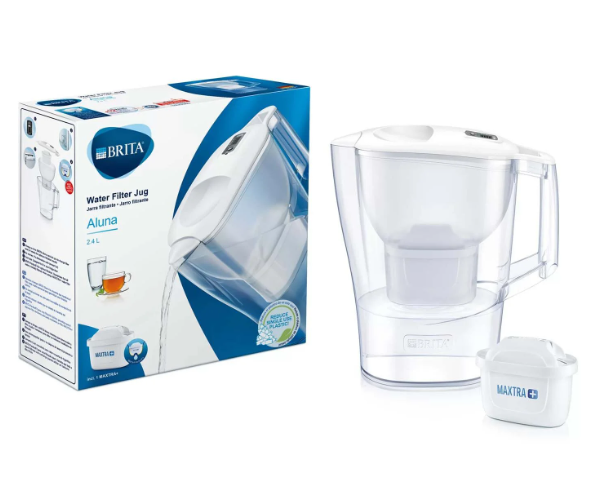 BRITA MAXTRA+ Water Filter Jug Aluna Cool White - 421129