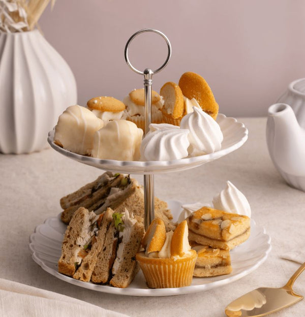Luxe 2 Tier Cake Stand White - 648676