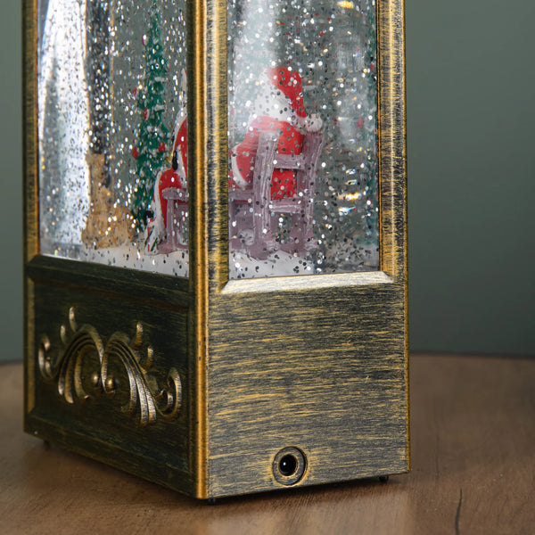 24CM WATER SPINNER SANTA + TREE SCENE - 662319