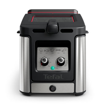 Tefal 3.5L Stainless Steel Clear Duo Deep Fryer - 641840