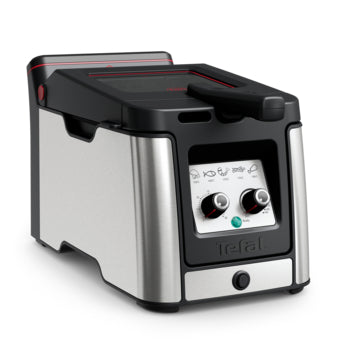 Tefal 3.5L Stainless Steel Clear Duo Deep Fryer - 641840