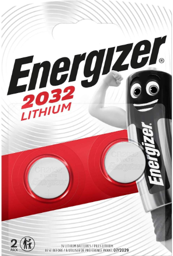 ENERGIZER CR2032 LITHIUM BATTERY 2PK - 620135