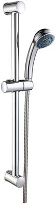 EUROSHOWERS SIMPLE JET SET CHROME (HOSE/HEAD/RAIL) - 35996
