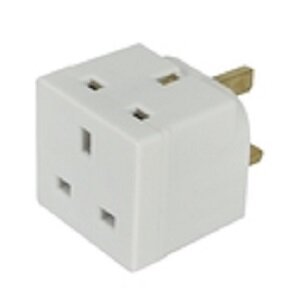 POWERMASTER 2 WAY 13AMP ADAPTOR - 626401