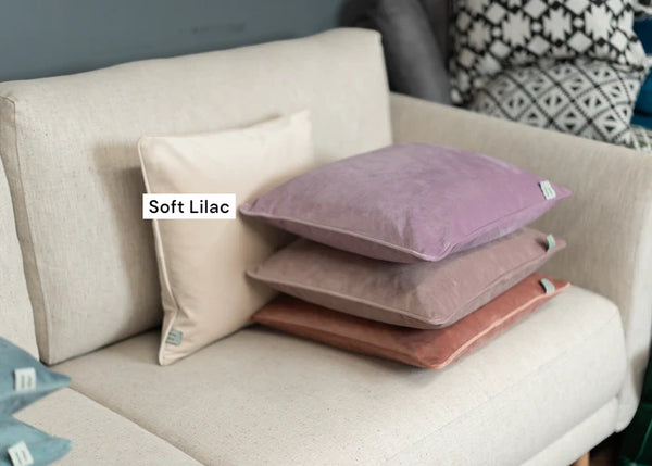 F+H Velvet Cushion Soft Lilac - 644002