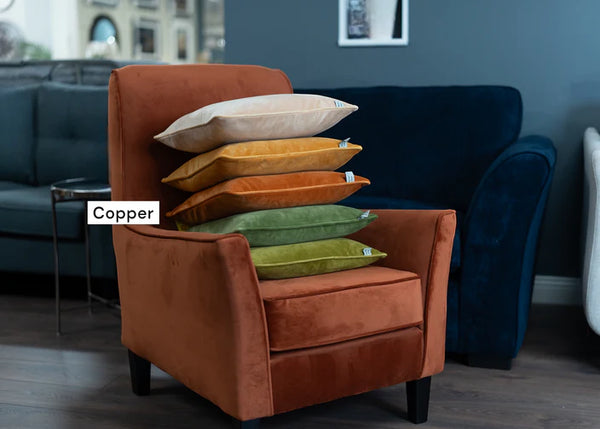 F+H Velvet Cushion Copper - 64400