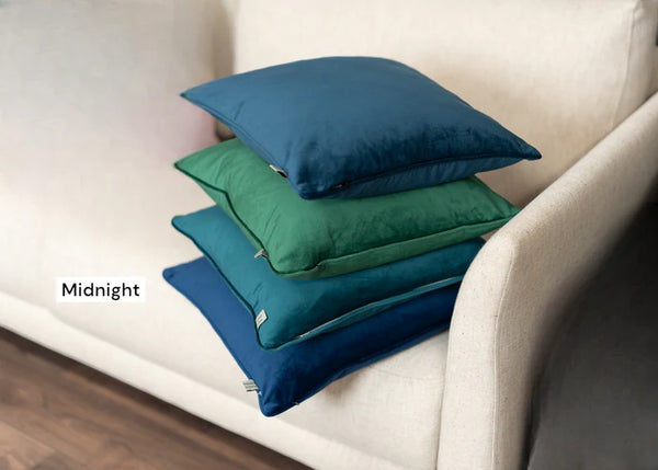 F+H Velvet Cushion Midnight Blue - 644001