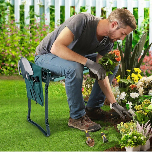 GARDEN KNEELER & CHAIR W/TOOL BAG - 391070