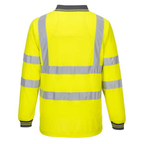 Portwest S277 Hi-Vis Long Sleeved Shirt Yellow