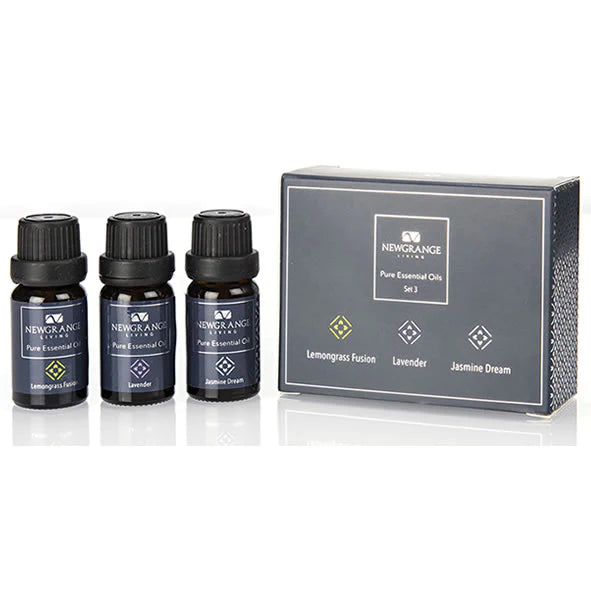 Newgrange Living - Pure Essential Oils Set of 3 - Lemongrass Fusion, Lavender and Jasmine - 6477512