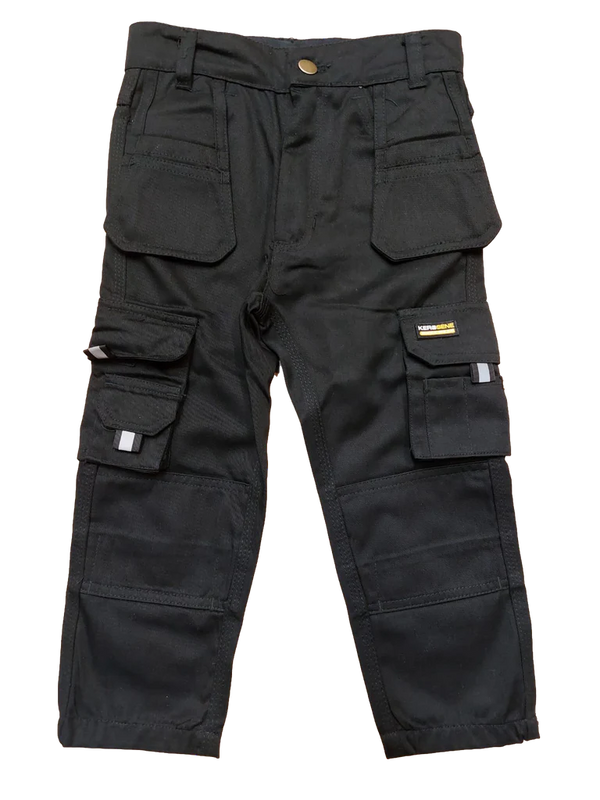 KIDS BLACK KEROSENE JUNIOR TROUSER
