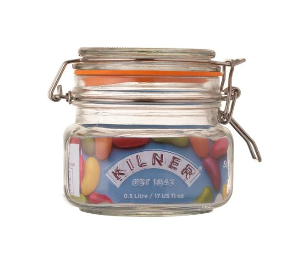 Kilner Clip Top Square Jar 0.5 Litre - 642527