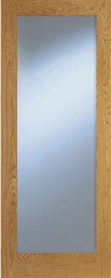 BOSTON OAK SHAKER CLEAR GLAZED DOOR