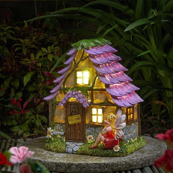 Solar Outdoor Fairy Flower Lodge - 391001