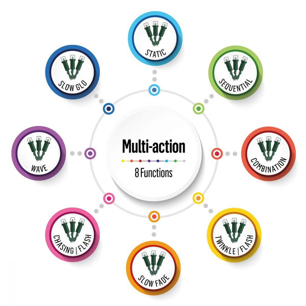 Festive 50 Multi Coloured LED Lights - 6610815