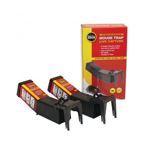 Pest Free Zone - Live Capture Mouse Trap 2 Pack - 6400067